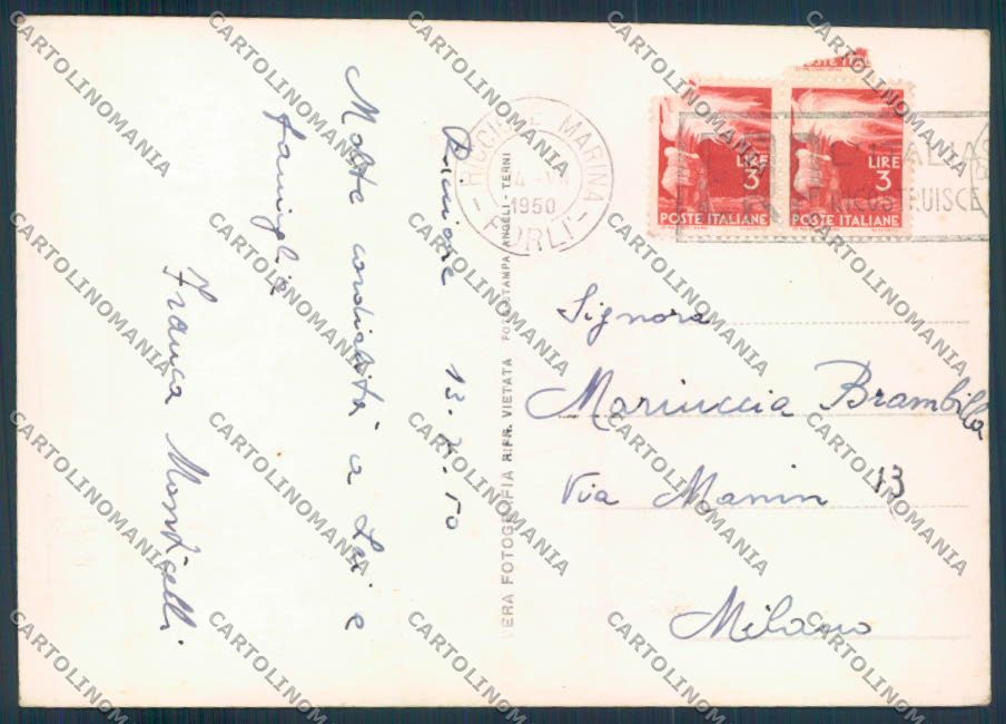 Rimini Riccione foto FG cartolina ZF5408 – retro