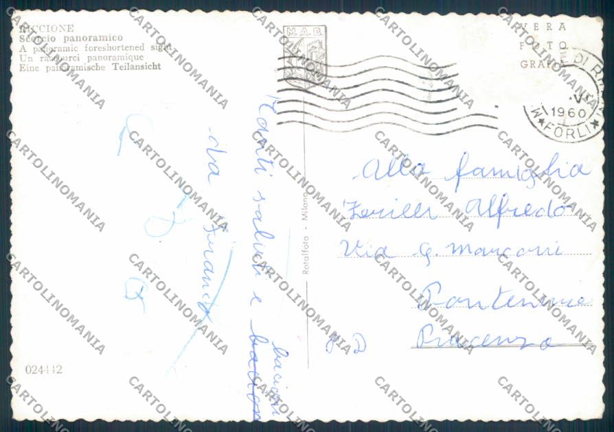 Rimini Riccione foto FG cartolina ZF5411 – retro