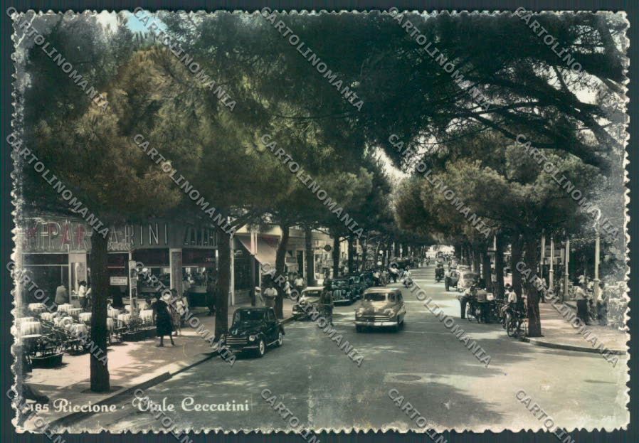 Rimini Riccione ABRASA PIEGHINA foto FG cartolina ZF5422 – fronte