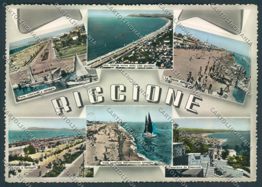 Rimini Riccione foto FG cartolina ZF5427 – fronte