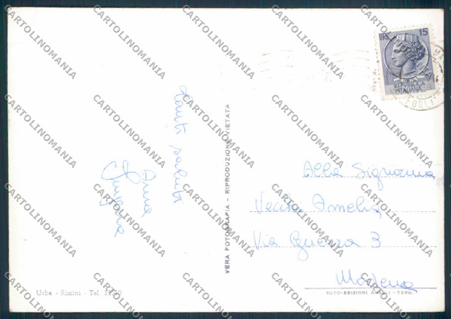 Rimini Riccione foto FG cartolina ZF5431 – retro