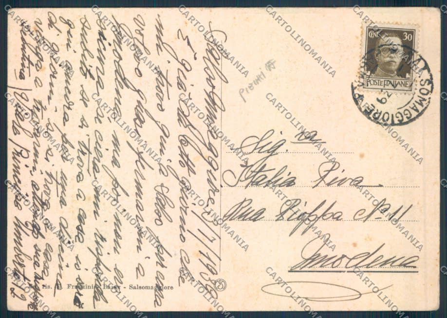 Parma Salsomaggiore PIEGHINE FG cartolina ZF5443 – retro