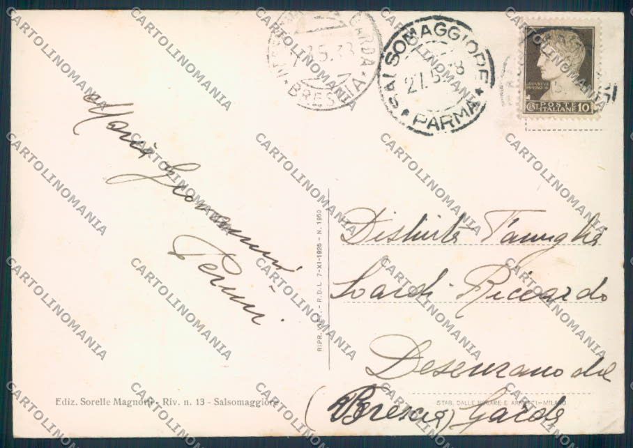 Parma Salsomaggiore Saluti da FG cartolina ZF5444 – retro