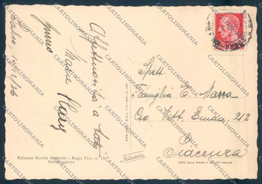 Parma Salsomaggiore FG cartolina ZF5450 – retro