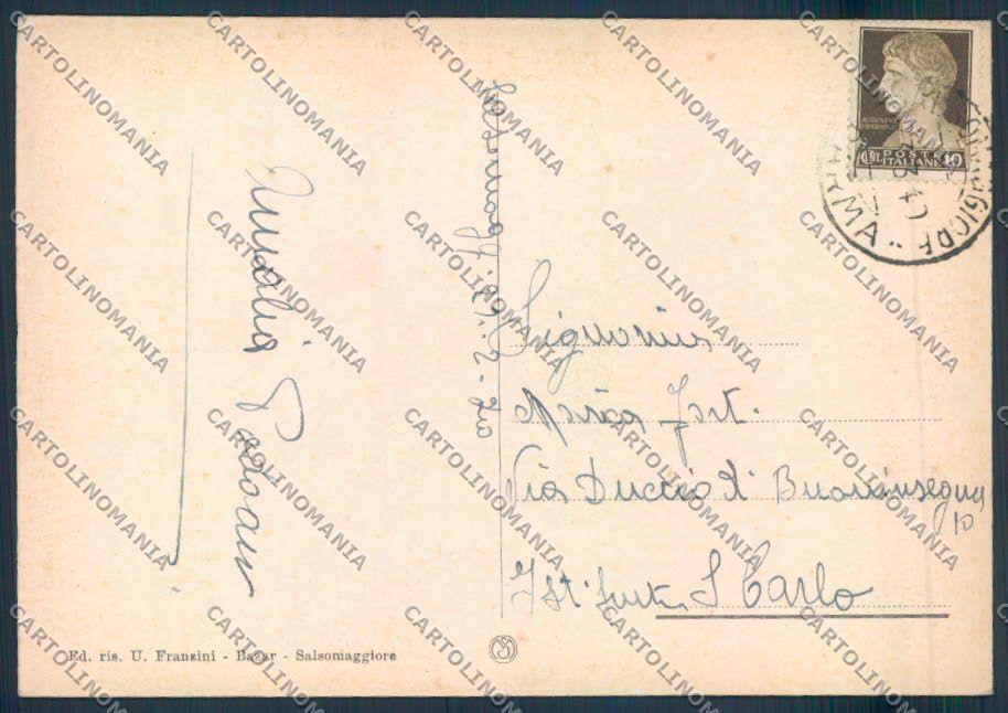 Parma Salsomaggiore Stazione FG cartolina ZF5457 – retro