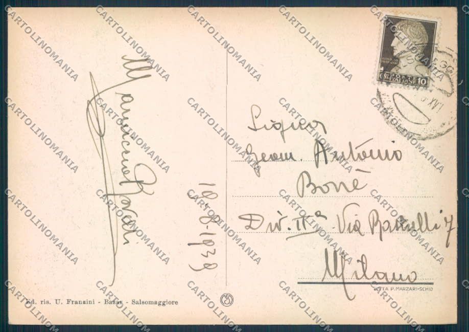 Parma Salsomaggiore FG cartolina ZF5464 – retro