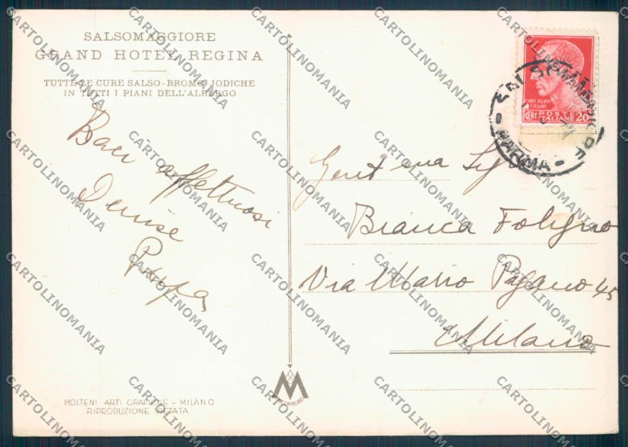 Parma Salsomaggiore FG cartolina ZF5465 – retro