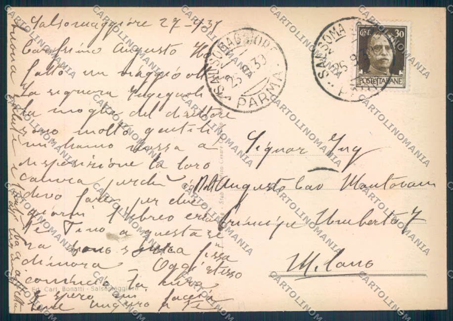 Parma Salsomaggiore FG cartolina ZF5469 – retro