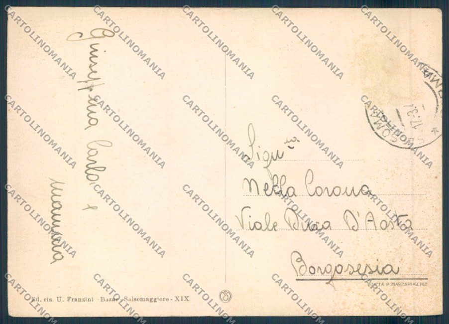 Parma Salsomaggiore Poste FG cartolina ZF5475 – retro
