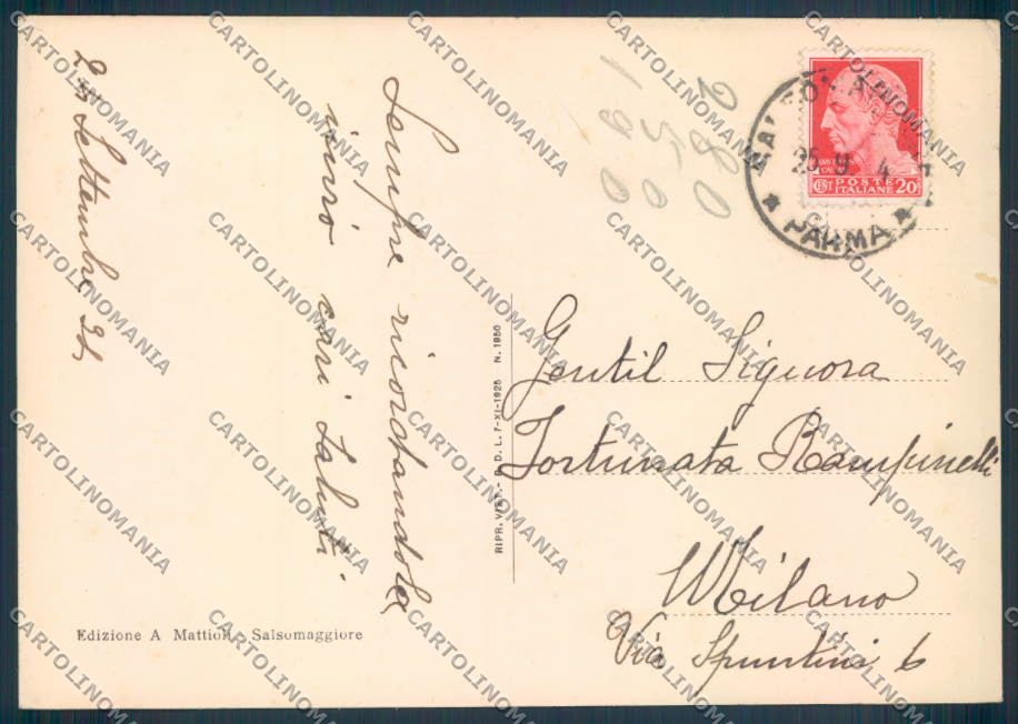Parma Salsomaggiore FG cartolina ZF5486 – retro