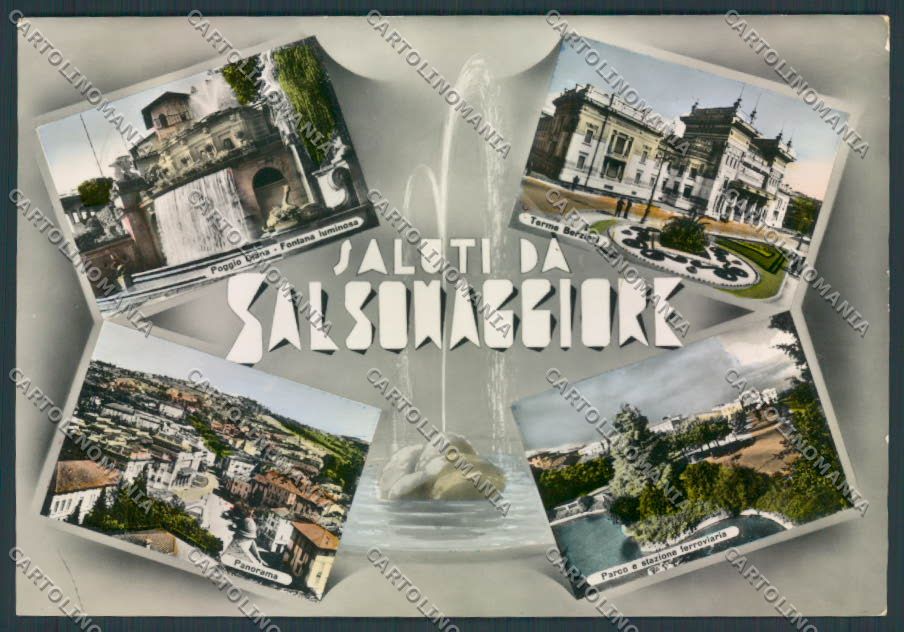 Parma Salsomaggiore Saluti da foto FG cartolina ZF5500 – fronte