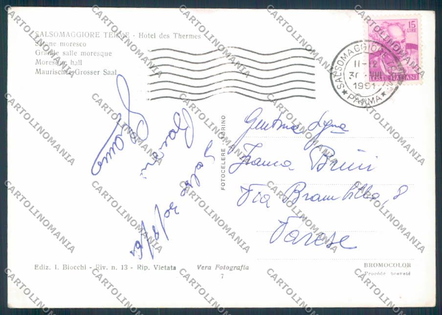 Parma Salsomaggiore foto FG cartolina ZF5501 – retro