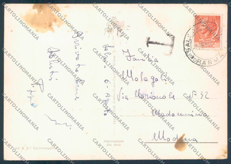Parma Salsomaggiore Poste foto FG cartolina ZF5503 – retro