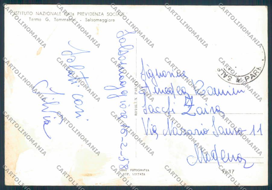 Parma Salsomaggiore foto FG cartolina ZF5504 – retro