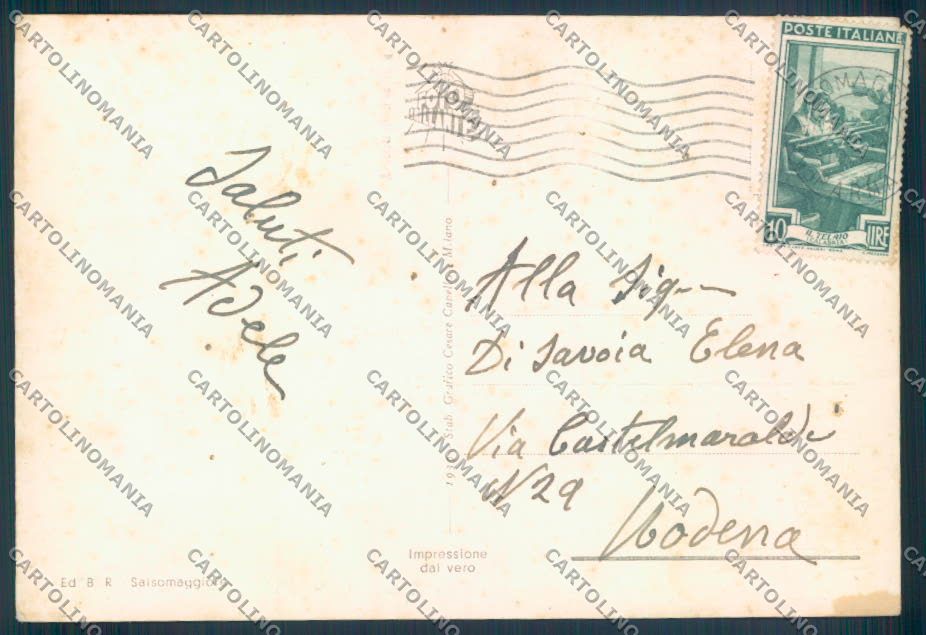 Parma Salsomaggiore PIEGHINE foto FG cartolina ZF5509 – retro