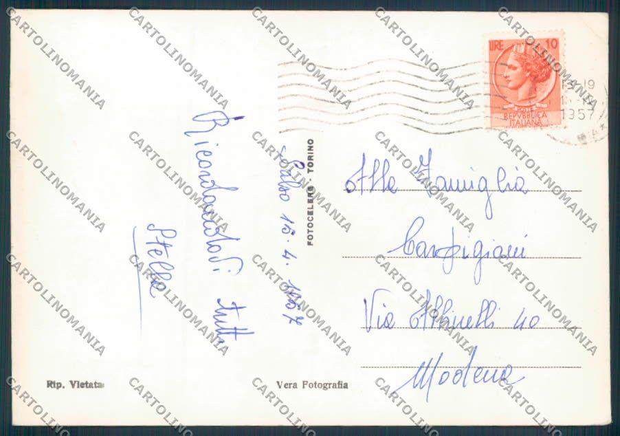 Parma Salsomaggiore Poste PIEGHINE foto FG cartolina ZF5510 – retro