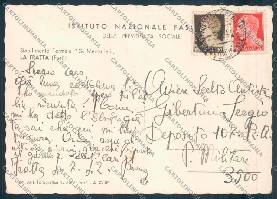 Forlì città FG cartolina ZF5534 – retro