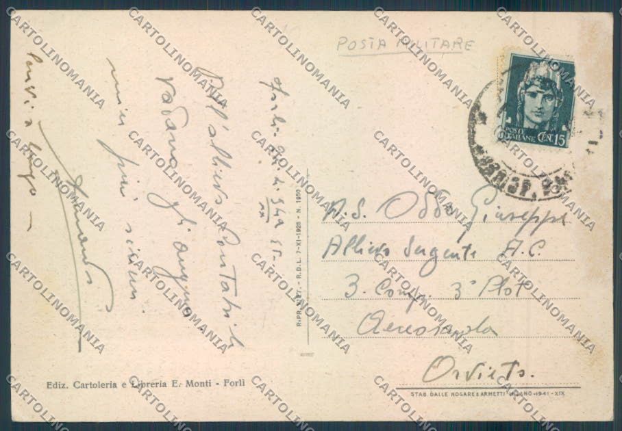 Forlì città Poste FG cartolina ZF5540 – retro
