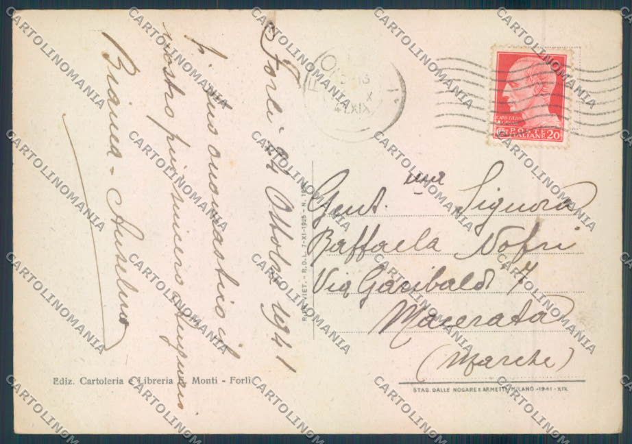 Forlì città FG cartolina ZF5541 – retro