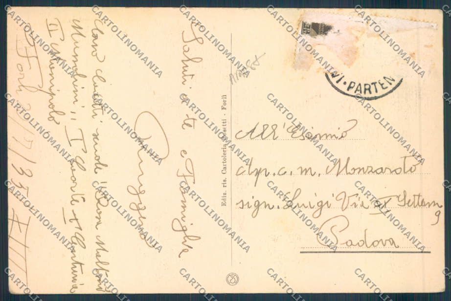 Forlì città ABRASA FG cartolina ZF5549 – retro