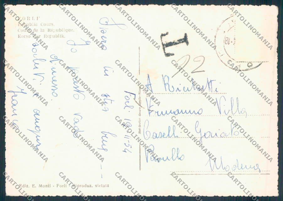 Forlì città foto FG cartolina ZF5554 – retro