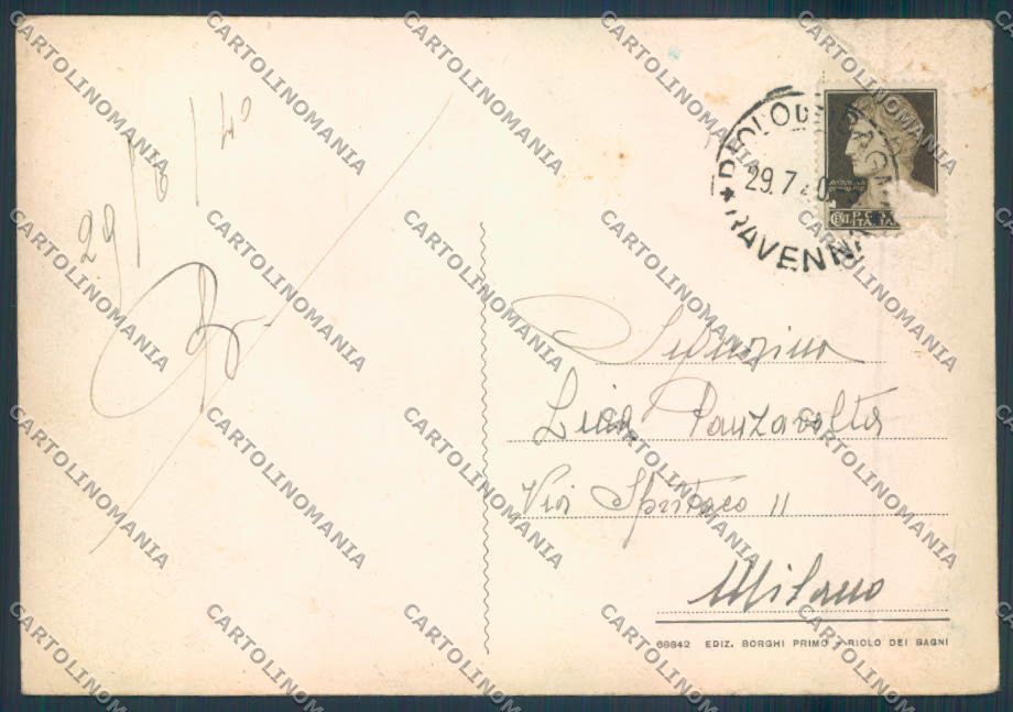 Ravenna Riolo dei Bagni ABRASA FG cartolina ZF5577 – retro