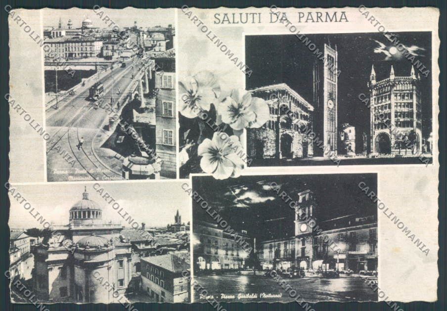 Parma città Saluti da FG cartolina ZF5584 – fronte