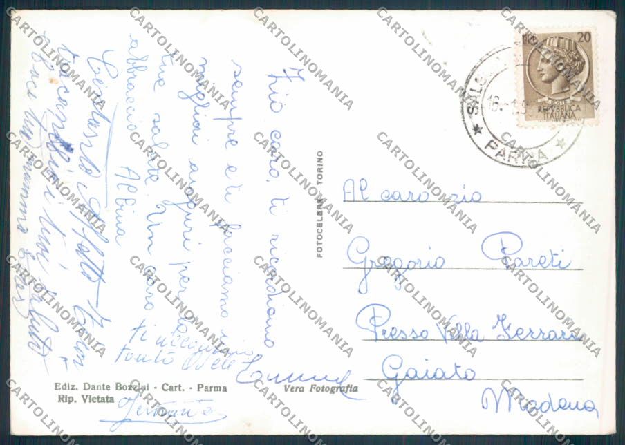 Parma città foto FG cartolina ZF5601 – retro