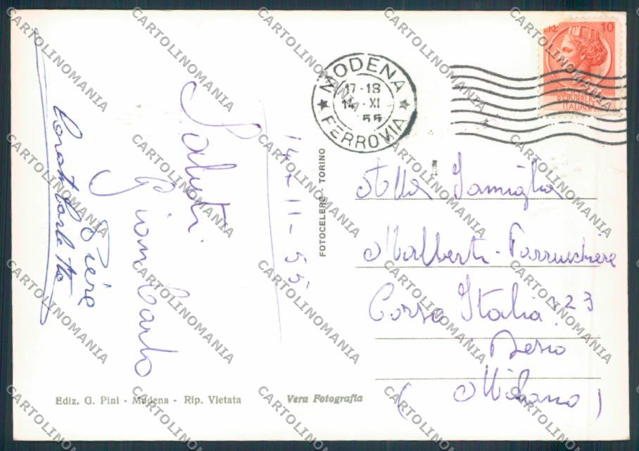 Modena città foto FG cartolina ZF5630 – retro