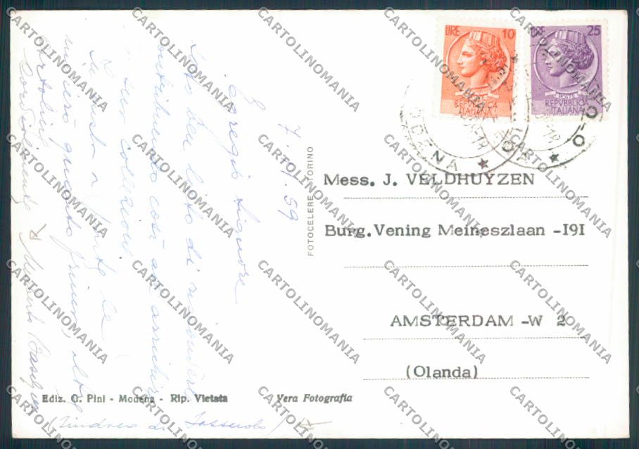 Modena Sassuolo foto FG cartolina ZF5657 – retro