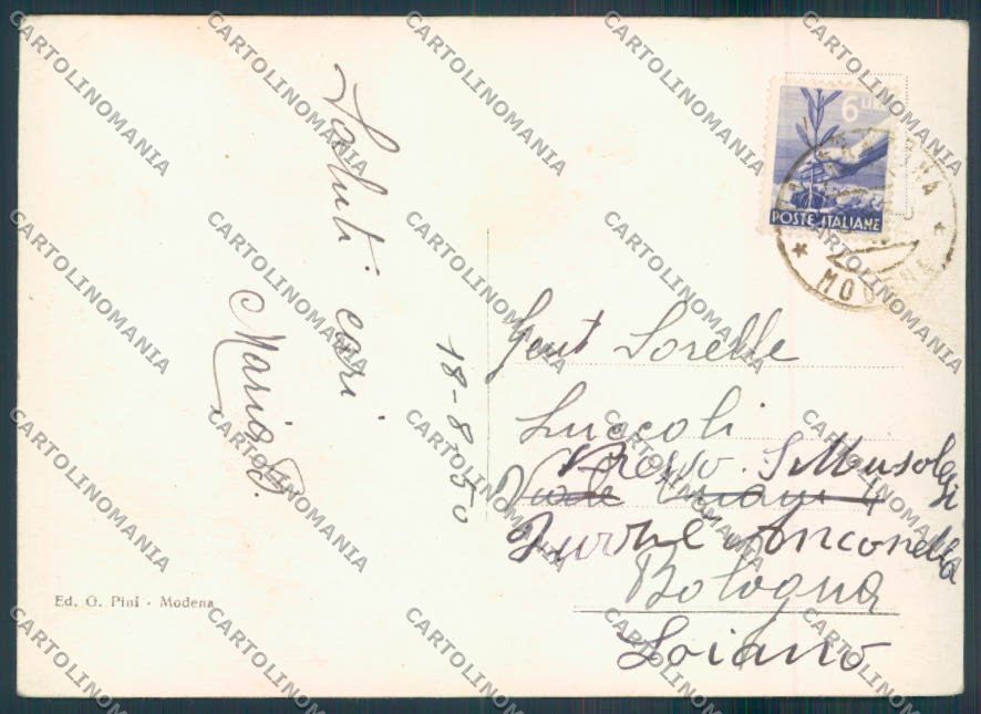 Modena La Santona RIFILATA FG cartolina ZF5666 – retro