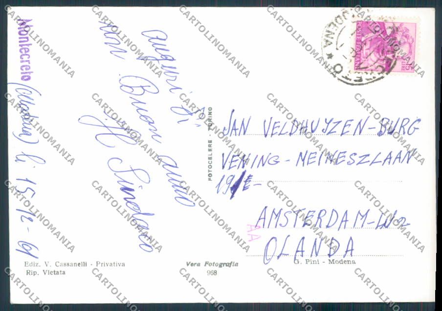 Modena Montecreto foto FG cartolina ZF5676 – retro
