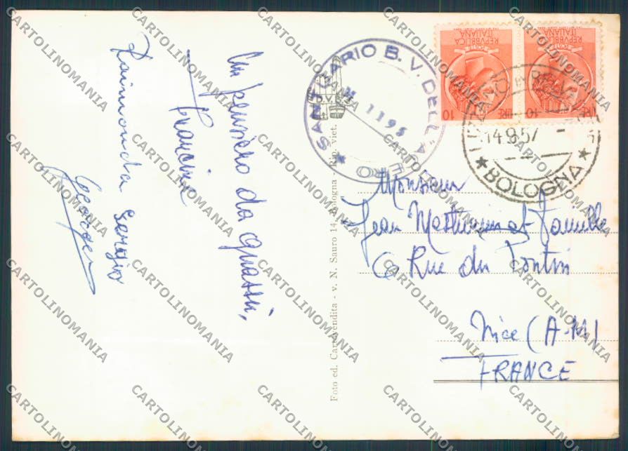 Bologna Lizzano Madonna dell'Acero Saluti da foto FG cartolina ZF5707 – retro