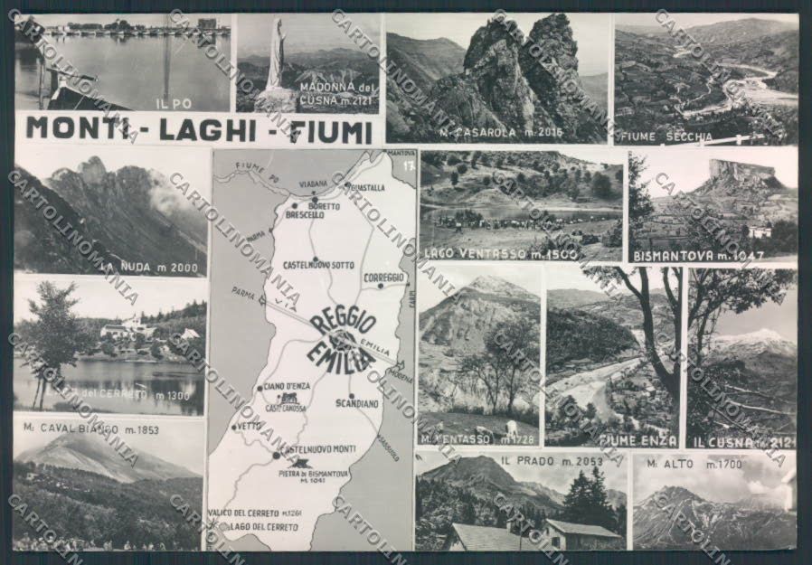 Reggio Emilia Mappa foto FG cartolina ZF5749 – fronte