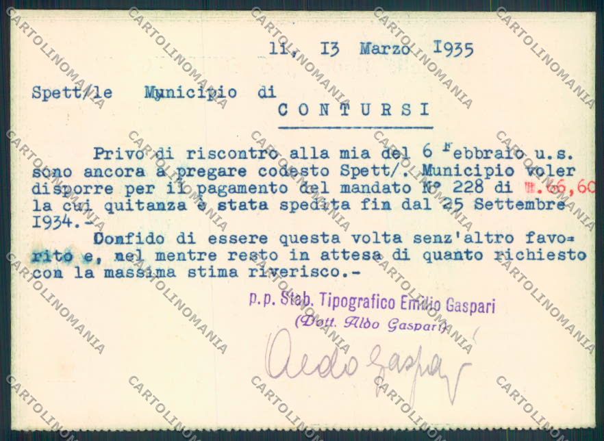 Forlì Morciano Commerciale FG cartolina ZF5767 – retro