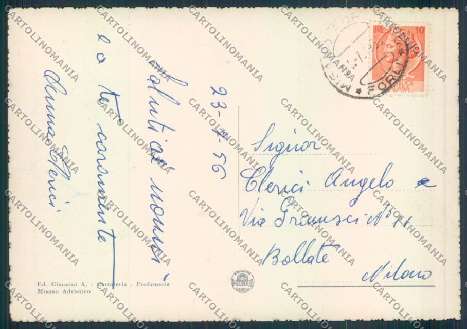 Forlì Misano FG cartolina ZF5768 – retro