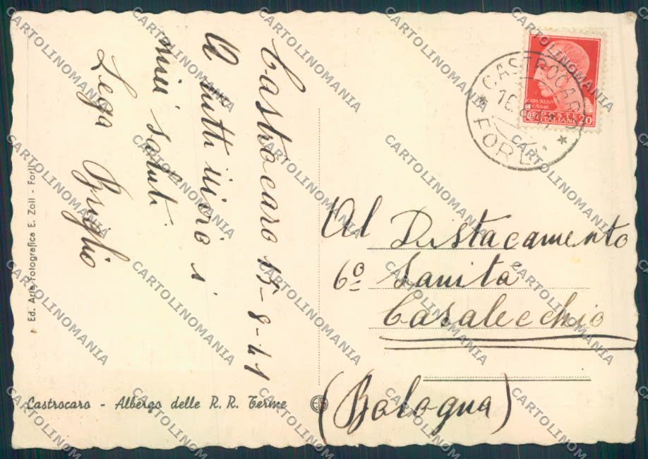 Forlì Castrocaro FG cartolina ZF5815 – retro