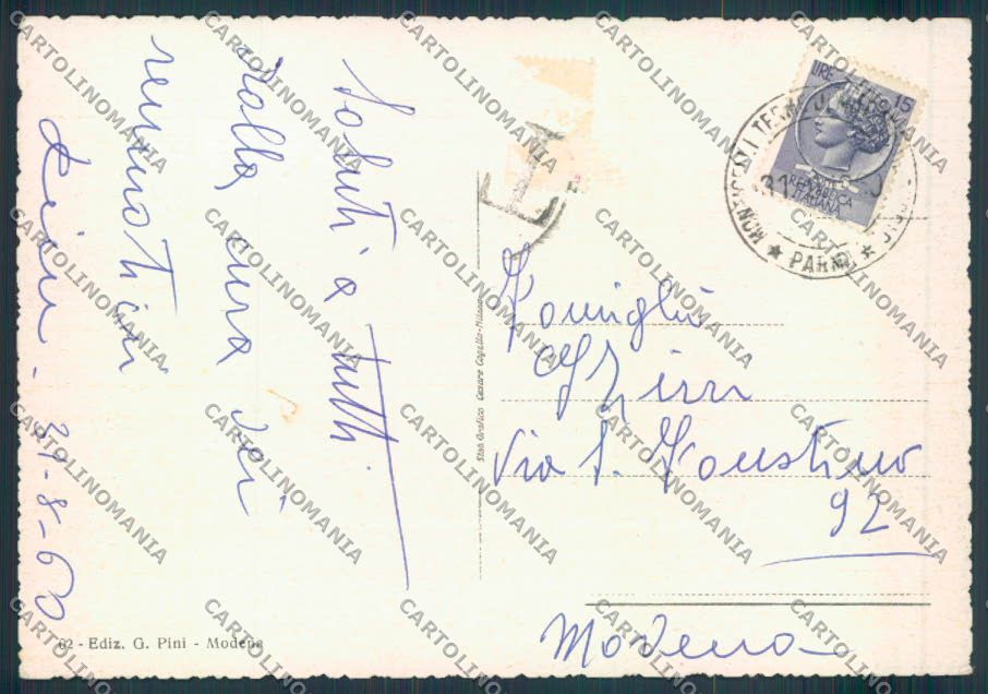 Parma Monticelli Terme FG cartolina ZF5822 – retro