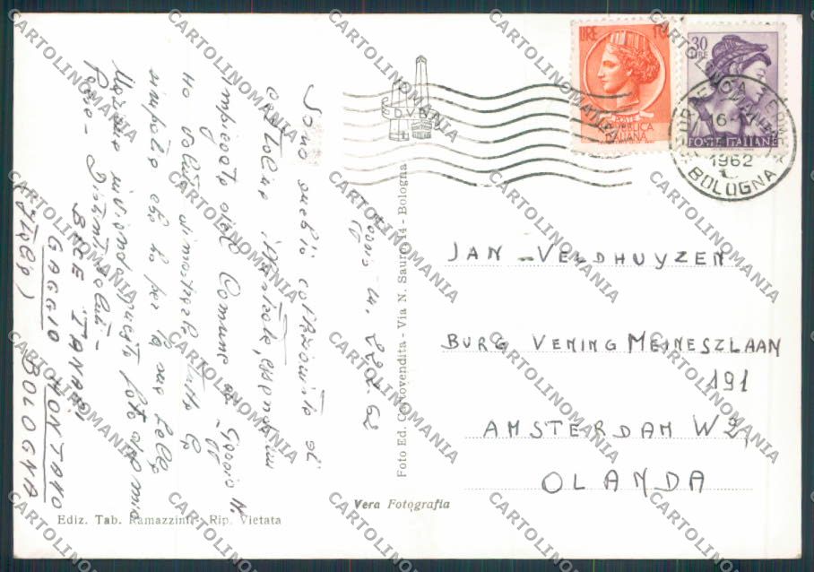 Bologna Gaggio Montano foto FG cartolina ZF5868 – retro