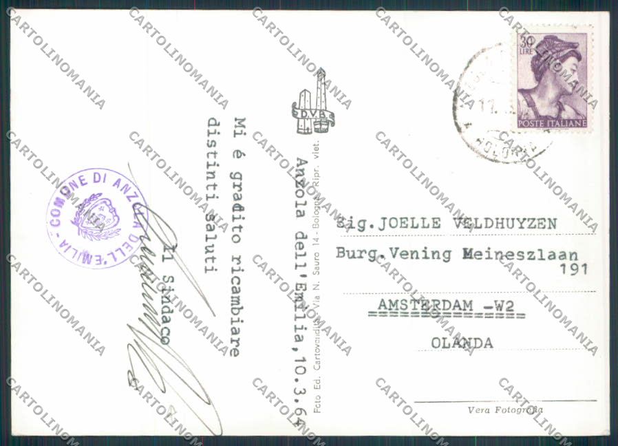 Bologna Anzola foto FG cartolina ZF5869 – retro