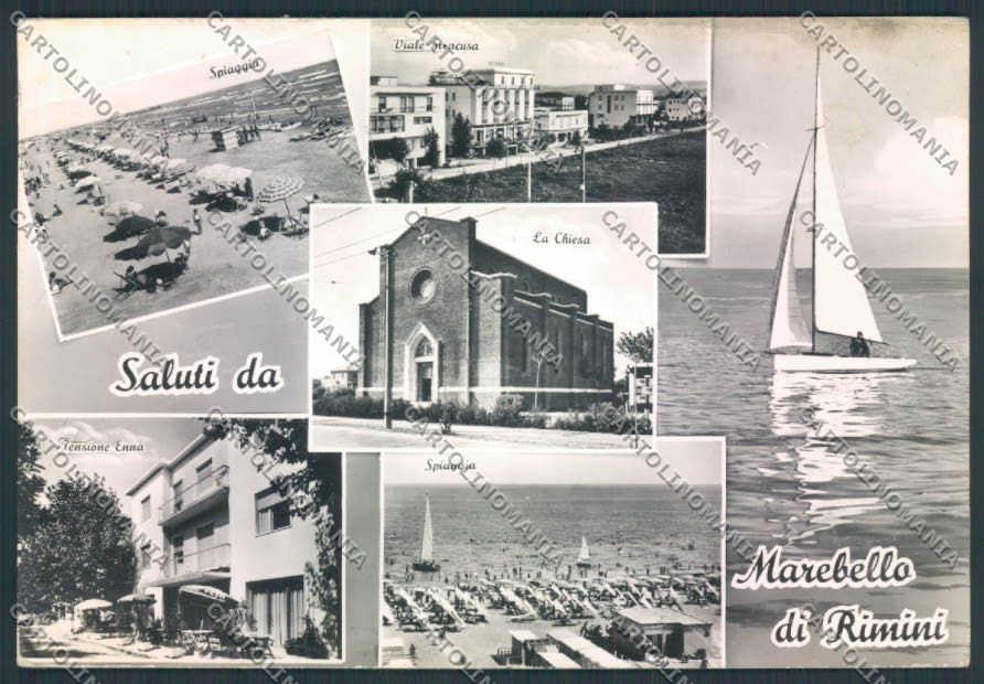 Rimini Marebello foto FG cartolina ZF5881 – fronte