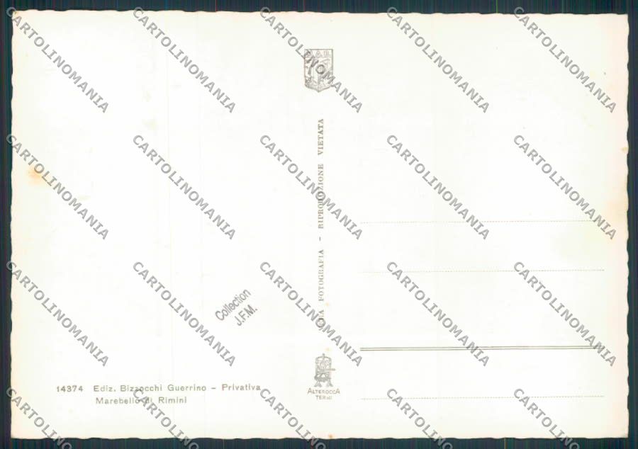 Rimini Marebello Saluti da foto FG cartolina ZF5882 – retro