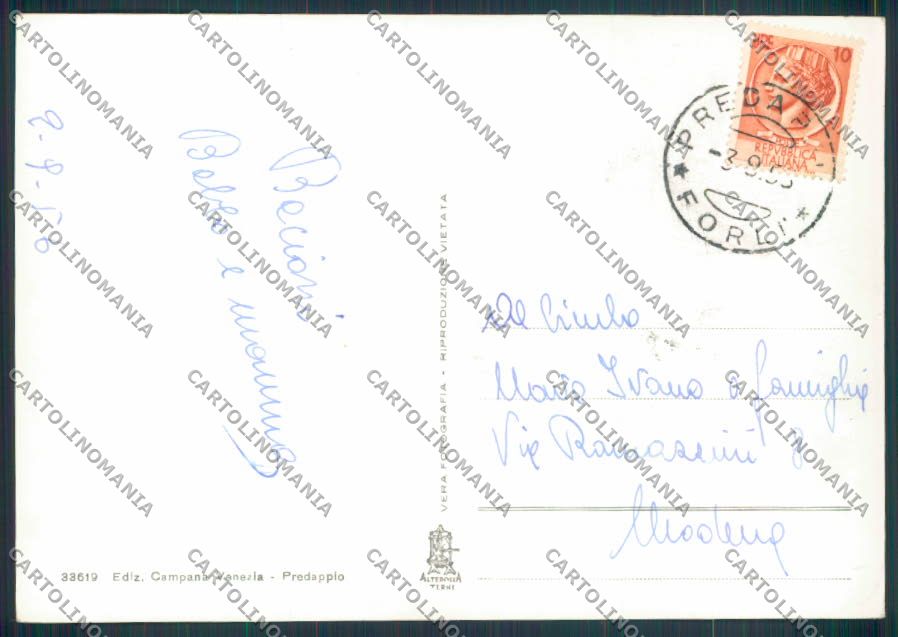 Forlì Predappio foto FG cartolina ZF5905 – retro