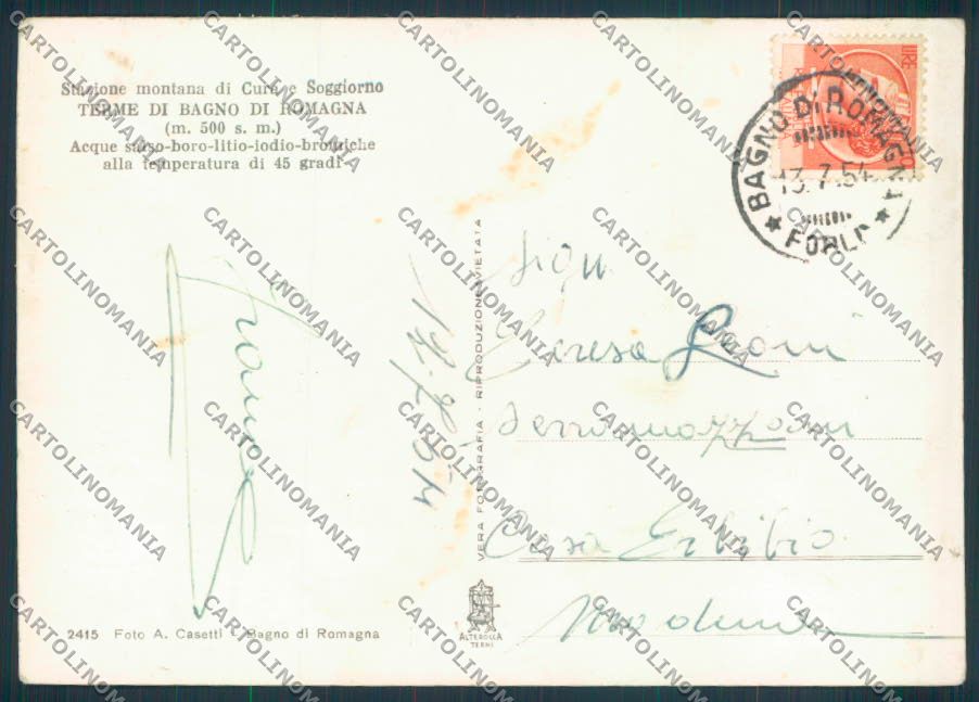 Forlì Bagno di Romagna foto FG cartolina ZF5924 – retro