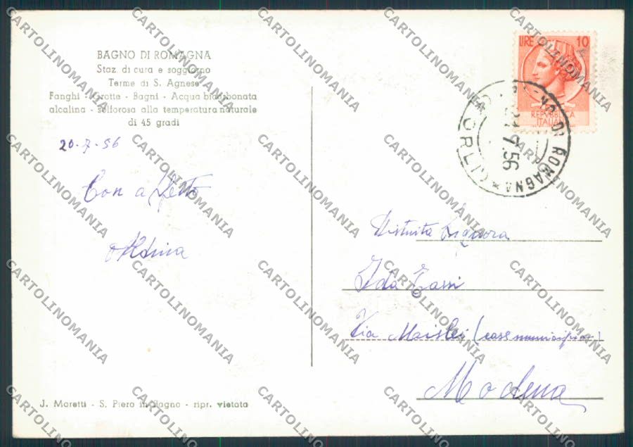 Forlì Bagno di Romagna foto FG cartolina ZF5926 – retro