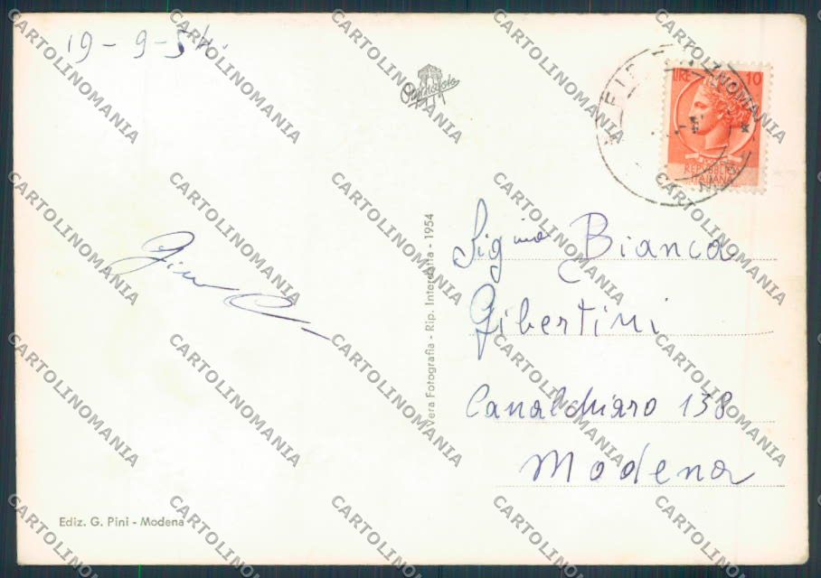Parma Fidenza Teatro foto FG cartolina ZF5954 – retro