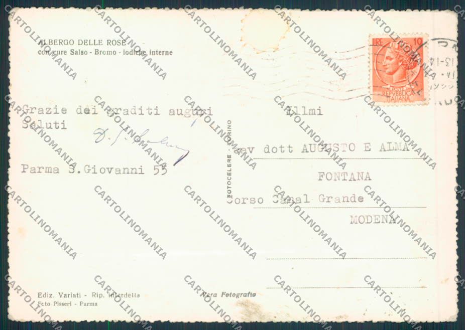 Parma Monticelli Terme foto FG cartolina ZF5962 – retro