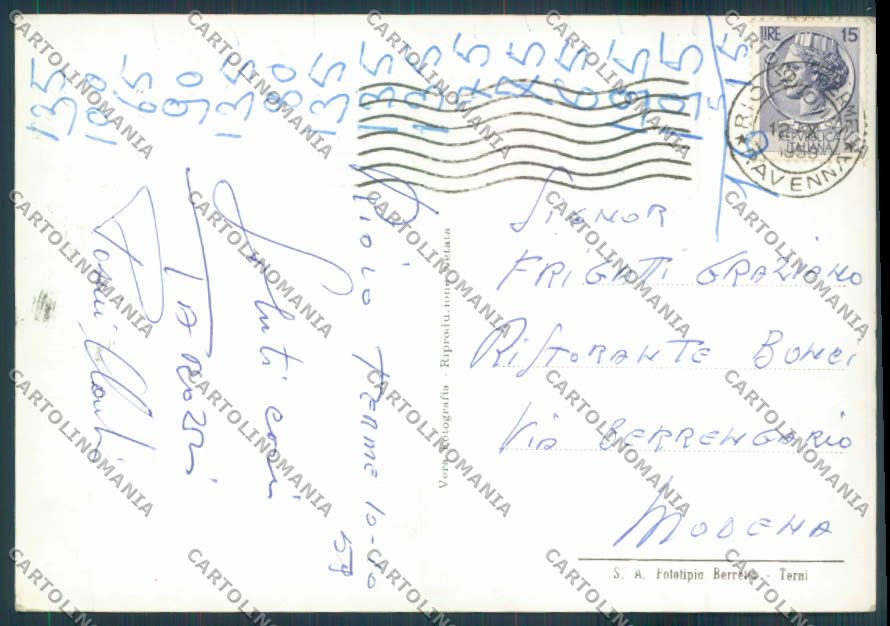 Ravenna Riolo dei Bagni Bar foto FG cartolina ZF5964 – retro