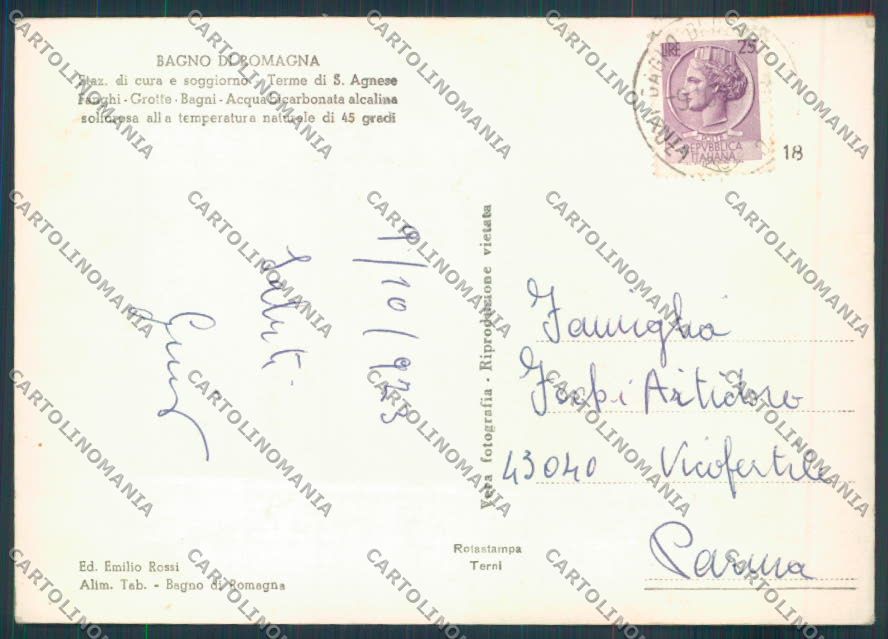 Forlì Bagno di Romagna foto FG cartolina ZF5967 – retro