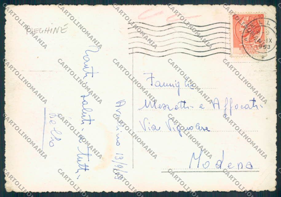 Avellino Città PIEGHINE FG cartolina ZF5970 – retro